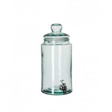 Distributeur De Boisson Cylindrique Verre Transparent