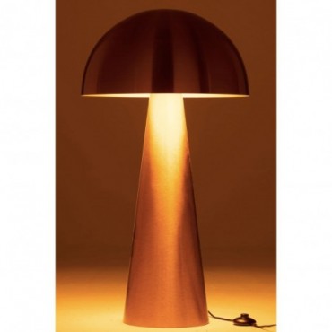 Lampe champignon électrifiée - doré H36cm - OULIVO - alin