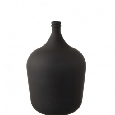 Vase Carafe Glass Matte Black