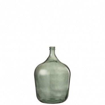 Vase Carafe Verre Vert L
