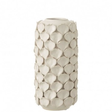 Vase Celine Céramique Blanc L