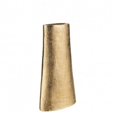 Vase Texture Jute Aluminium Or L