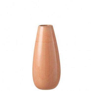 Vase Uni Rond Céramique Pamplemousse L