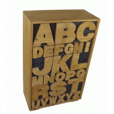 Cabinet à tiroirs Alphabet
