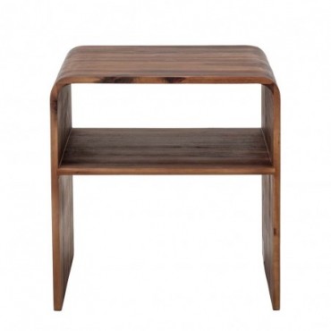 Table d'appoint Hassel marron acacia