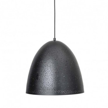 Lampe à suspension Bjerke noir métal