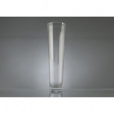Vase Conique Hauteur 90 Cm Diamètre 25 Cm Transparent