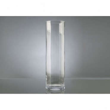 Vase Cylindrique Hauteur 52 Cm Diamètre 15 Cm Transparent