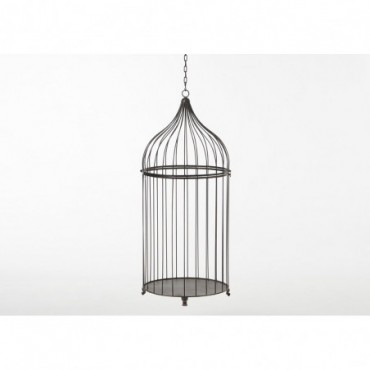 Cage Canaries Hauteur 90 Cm Diamètre 38 Cm Bronze