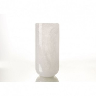 Vase Graciosa Hauteur 42 Cm Diamètre 20 Cm Blanc