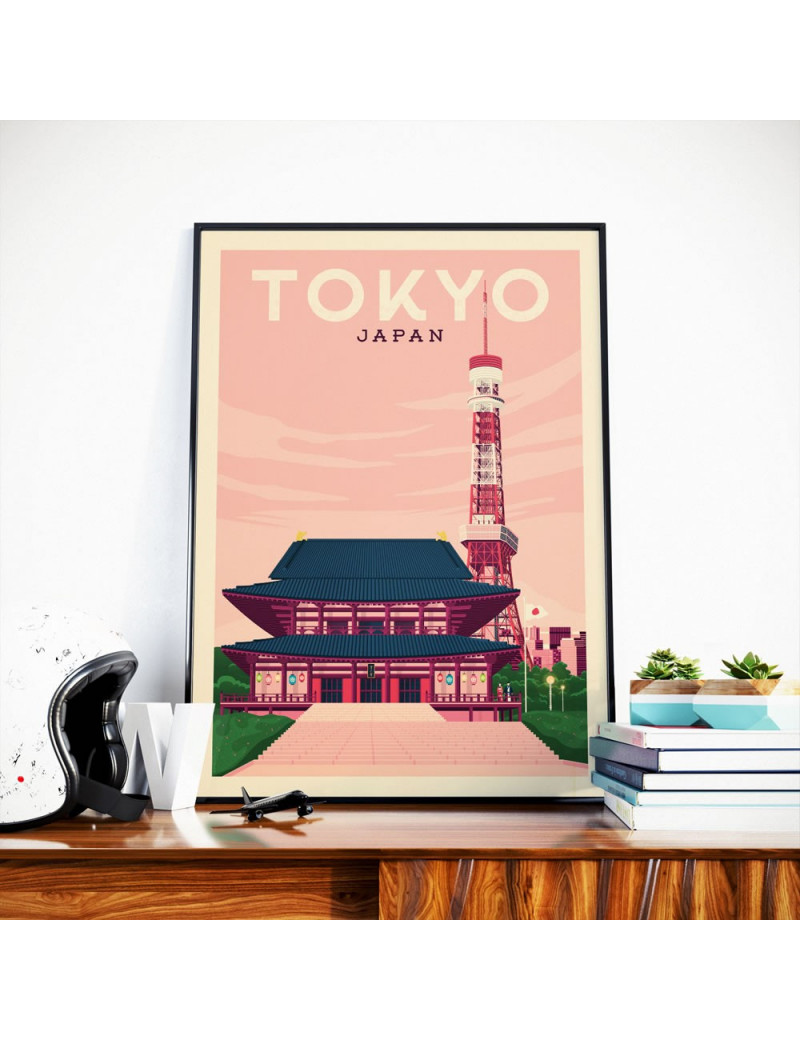 Affiche Tokyo - 50x70 cm - OLAHOOP TRAVEL POSTERS