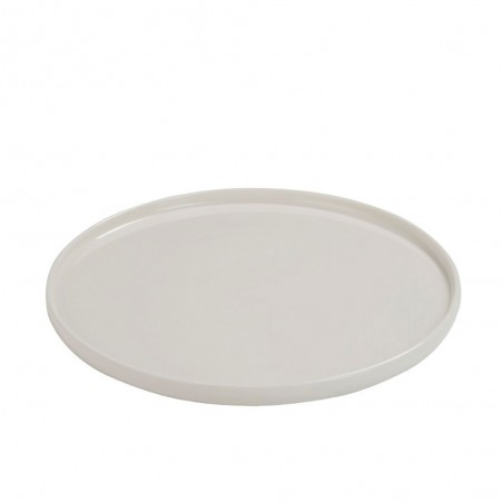 Assiette rebord porcelaine blanc