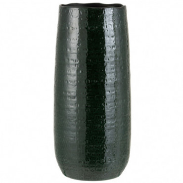 Vase Motifs Ceramique Vert Large