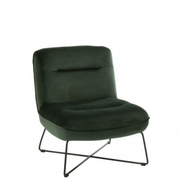 Chaise Lounge Support Textile/Metal Vert