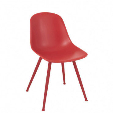 Chaise Bea Polypropylene Rouge