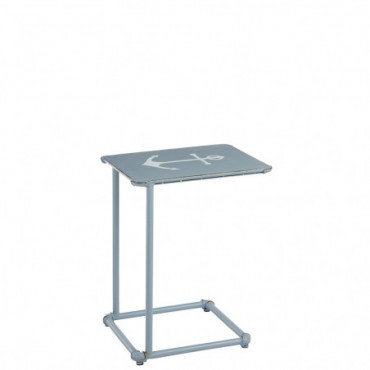 Table Ancre Metal Jeans/Blanc