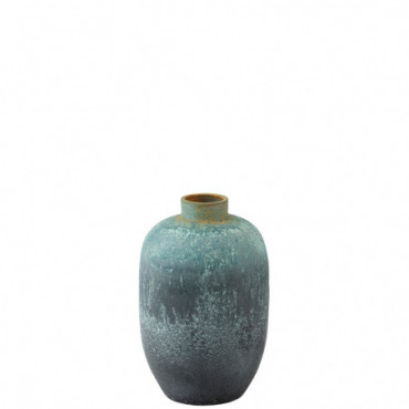Vase Vintage Ceramique Azur Petit