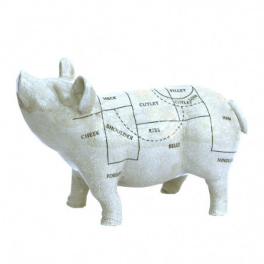 Statuette de cochon en céramique 32 cm