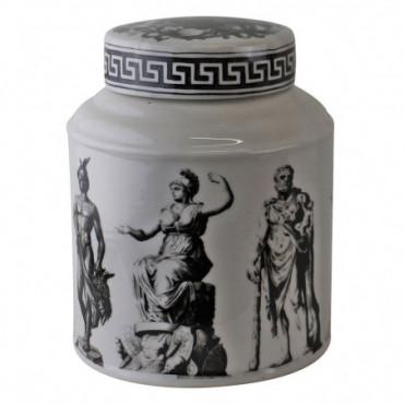 Grand pot rond en porcelaine de style grec poterie grecque