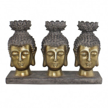 Bougeoir triple design bouddha