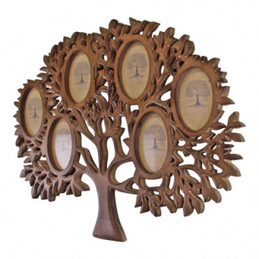 Cadre photo multi en bois conception d'arbre de vie