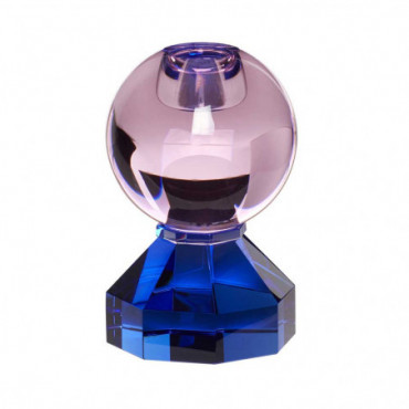 Bougeoir Fantaisie Forme Boule De Cristal En Cristal Transparent