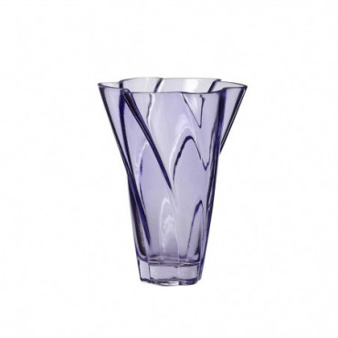 Vase Rond En Verre Violet
