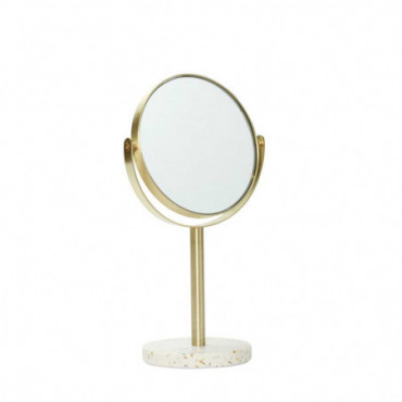 Miroir De Table Rond Terrazzo Blanc