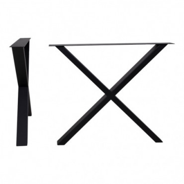 Pieds Pour Table À Manger En Noir Design X