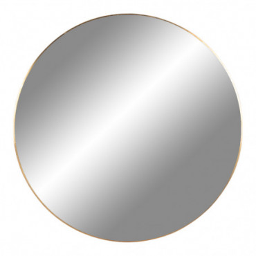Miroir Jersey Avec Cadre Aspect Laiton Diamètre100 Cm
