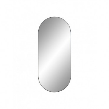 Jersey Miroir Ovale Avec Cadre Noir 35X80 Cm