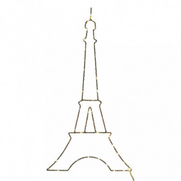 Déco Lumineuse Tour Eiffel 55 Led Blanches