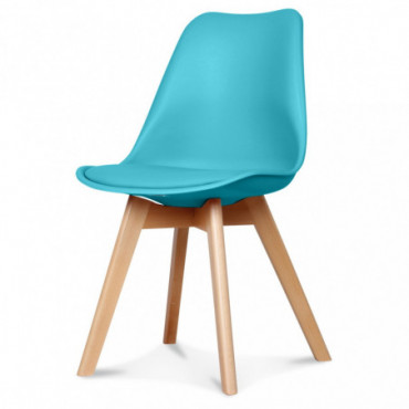 Chaise Design Scandinave Bleu