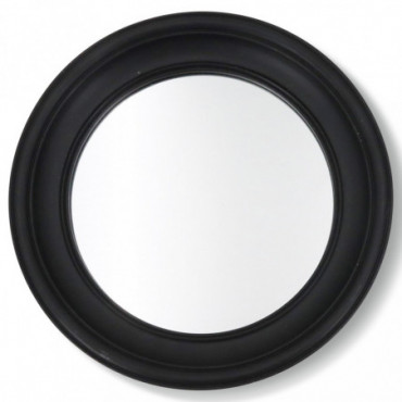 Miroir Rond Noir D24 P3Cm