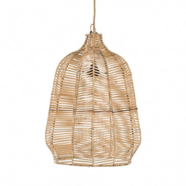 Lampe Rotin Suspendue Waza - Naturel - 55cm