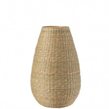 Vase Grande Taille Decoratif Zostere/Bambou Naturel