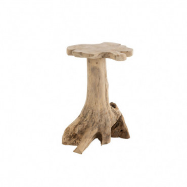Table D'Appoint Amy Teck Naturel Grande Taille