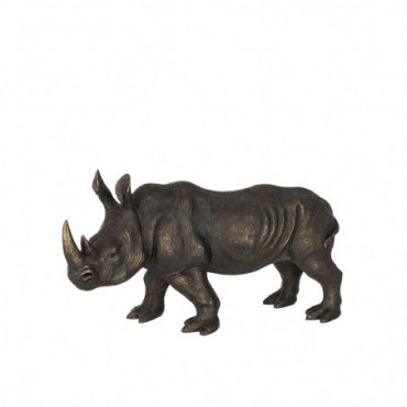 Rhinocéros Résine Bronze Grande Taille