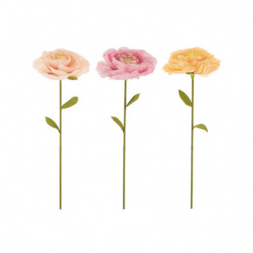 Fleurs En Papier Rose/Pêche/Jaune Grande Taille Assortiment de 3