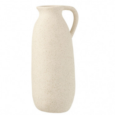 Vase Cruche Ceramique Beige L