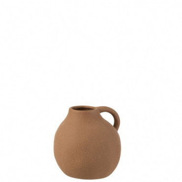 Vase Cruche Ceramique Marron S