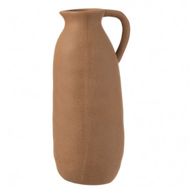 Vase Cruche Ceramique Marron L