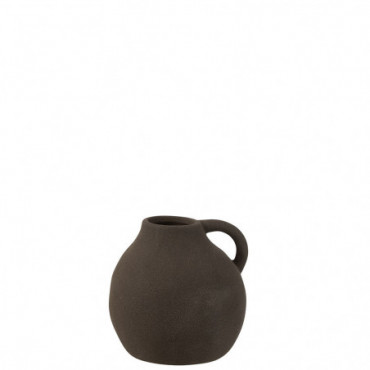 Vase Cruche Ceramique Noir S