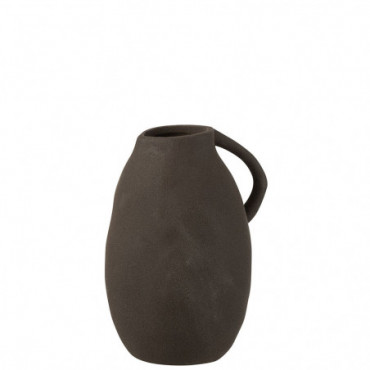 Vase Cruche Ceramique Noir M