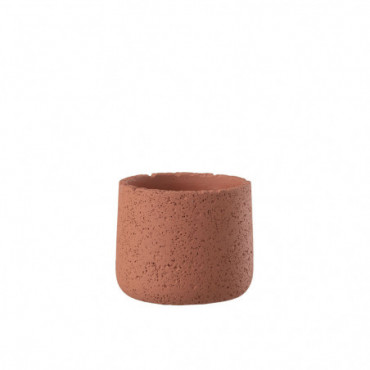 Cache-Pot Potine Ciment Terracotta Petite Taille