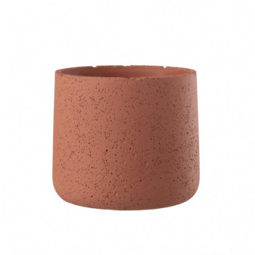 Cache-Pot Potine Ciment Terracotta Grande Taille