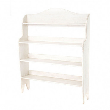 Bibliotheque Blanche Pin Blanc Recycle