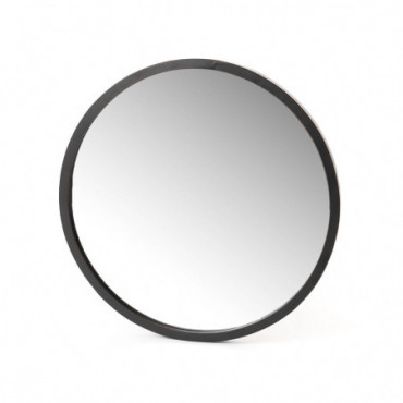 Miroir Rond 60Cm Metal Et Miroir