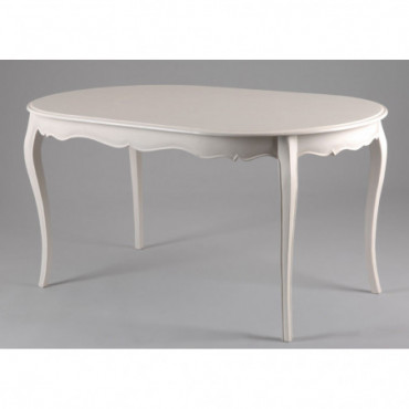 Table Ovale 150X90 Murano Blanc cassé