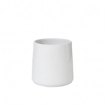 Cachepot Rond Ceramique Blanc Large